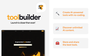 Toolbuilder screenshot 2