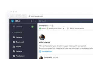 Infomaniak kSuite screenshot 3