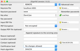 JSignPdf screenshot 1