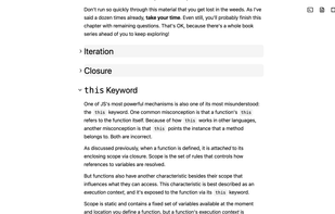 Collapsible headings