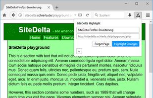SiteDelta Highlight screenshot 1