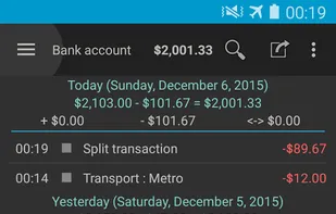 My Expenses screenshot 1
