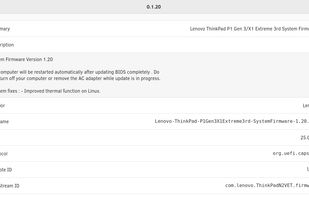 Gnome Firmware screenshot 1