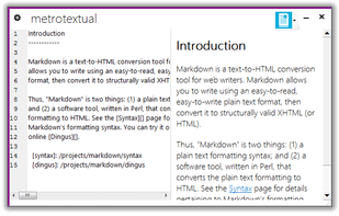 MetroTextual screenshot 1