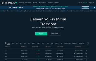 Bitfinex screenshot 1