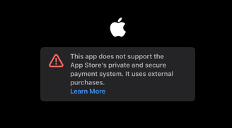 Apple shows discouraging warnings for EU users of third-party in-app payment options image