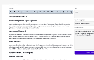 Fully Edit Your Articles