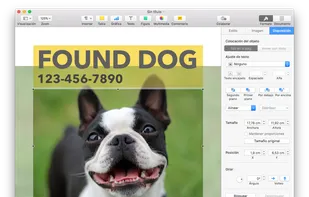 Found dog in Apple Pages.