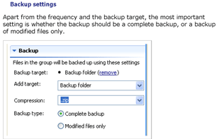 Backup Settings