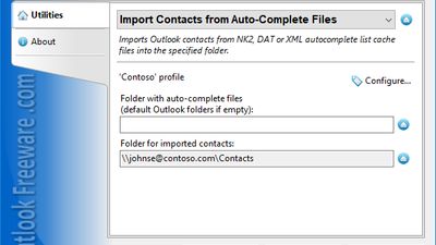 Import Contacts from Auto-Complete Files screenshot 1
