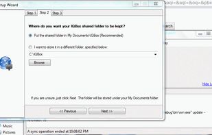 The setup wizard