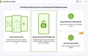 iToolab UnlockGo Android home screen for Windows