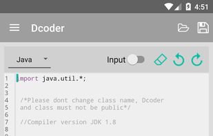 Dcoder compiler for android, Multiple Themes