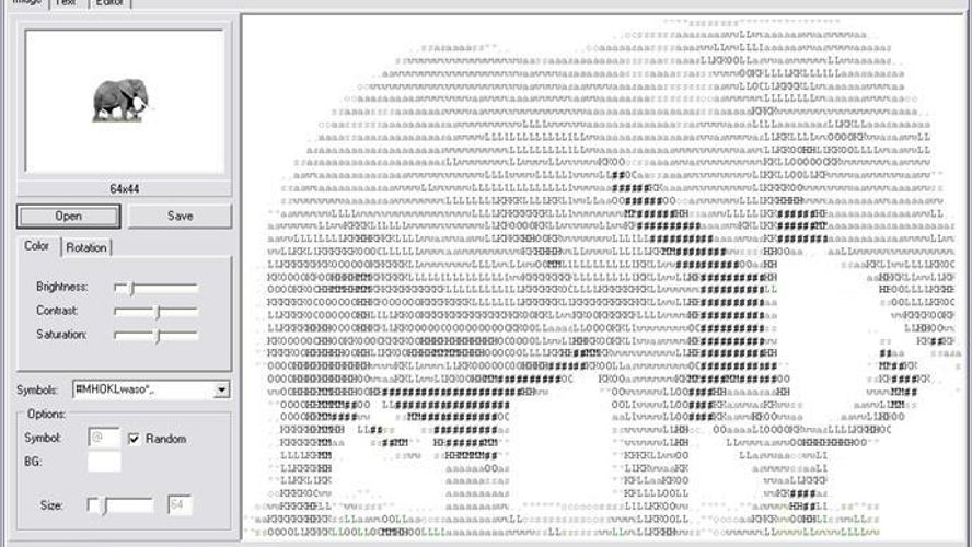 ASCII Art Maker: A program for creating ASCII graphics from images ...