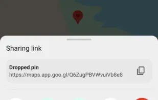 share screen, allowing to open a google maps like with GeoShare