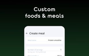 Custom foods & meals