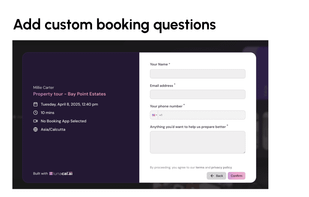 Add About sections, team info, culture, and galleries. Make every booking page feel personal.