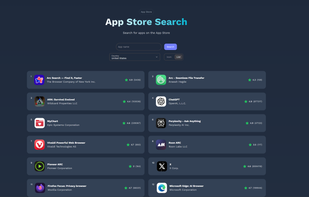 App Store Search screenshot 1