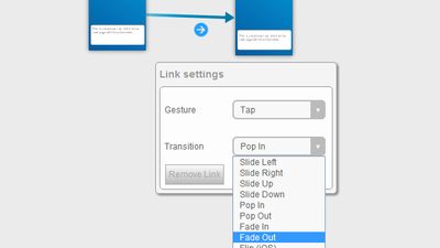 Gestures and Transitions in Linked pages