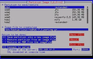 Partimage screenshot 1