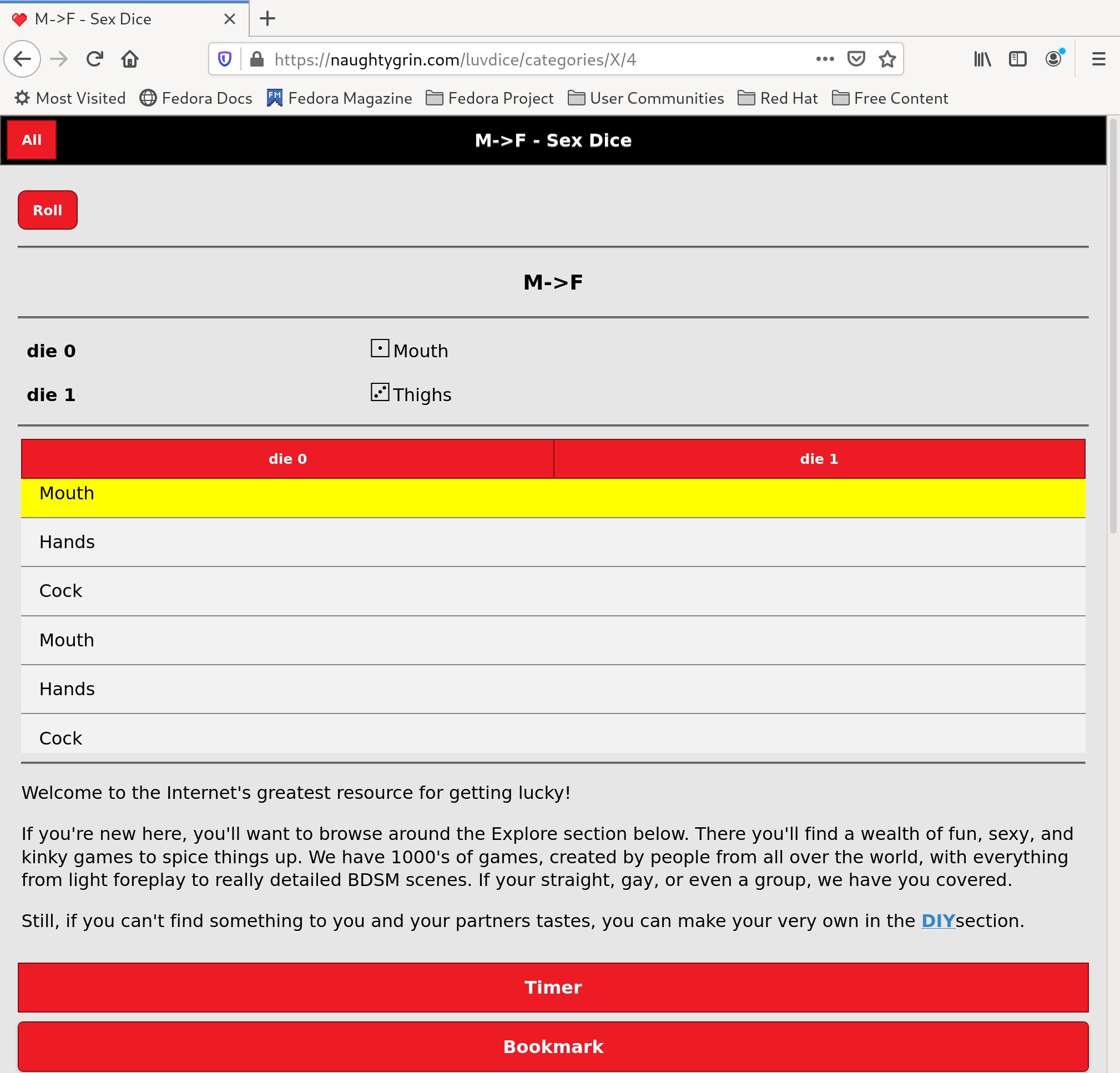 Naughty Grin Sex Dice: Free Online SEX DICE, Foreplay Games for Naughty,  Kinky Couples | AlternativeTo