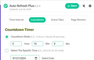 Auto Refresh Plus | Page Monitor screenshot 1