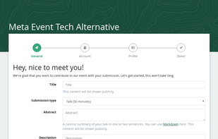 Pretalx screenshot 1