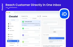 Manage SMS, WhatsApp, and Viber chats in one unified inbox to streamline customer communication with Dexatel.