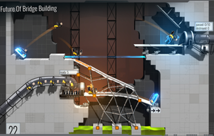 Bridge Constructor Portal screenshot 1