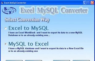 Excel-MySQL Converter screenshot 1