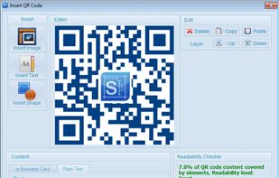 insert QR code ( artistic)