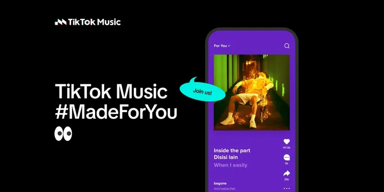 TikTok launches Music Streaming Platform in Brazil and Indonesia to compete with Apple Music and Spotify image