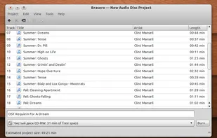 Brasero screenshot 1