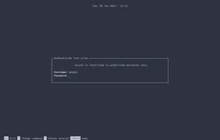 tuigreet screenshot 1