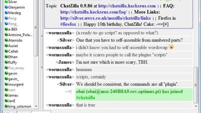 ChatZilla in the #chatzilla support channel.