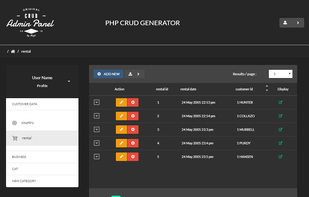 PHP CRUD Generator screenshot 1