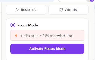 Focus Mode: keep only the current tab active