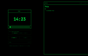Focus Timer With Notes Open