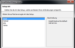 GMmail, HotMail, Yahoo-Mail or AOL-Mail