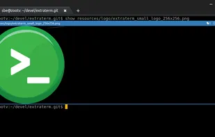 Extraterm screenshot 2