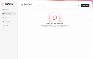 Managing Event Types inside Zaptime application.