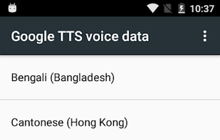Speech Services by Google screenshot 1