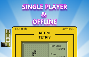 Retro Tetris Classic Game 2023 screenshot 1