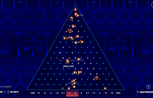 Bitcoin plinko game online. Four plinko boards and bonus Bitcoin feature.