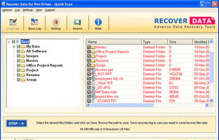 Recover Data for Pen Drive screenshot 1