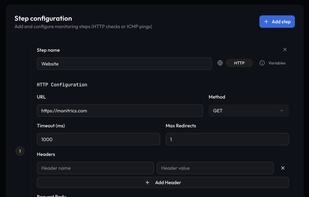 Monitrics screenshot 1