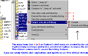 explorer's features are accessed from shell menu of windows explorer