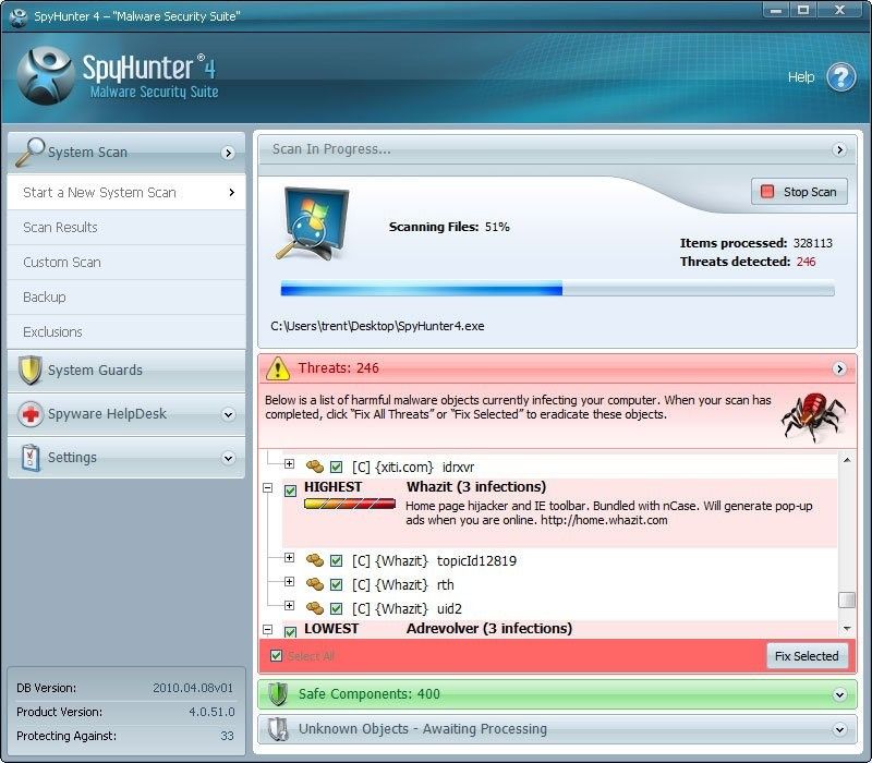 free spyhunter malware