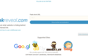 Linkreveal.com Homepage