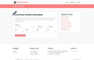 Online Clock screenshot 2